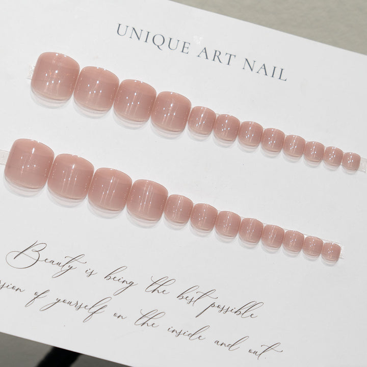 Glossy Pedicure Nail Art  1791110706