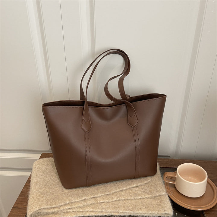 Sleek Minimalist Leather Tote Bag