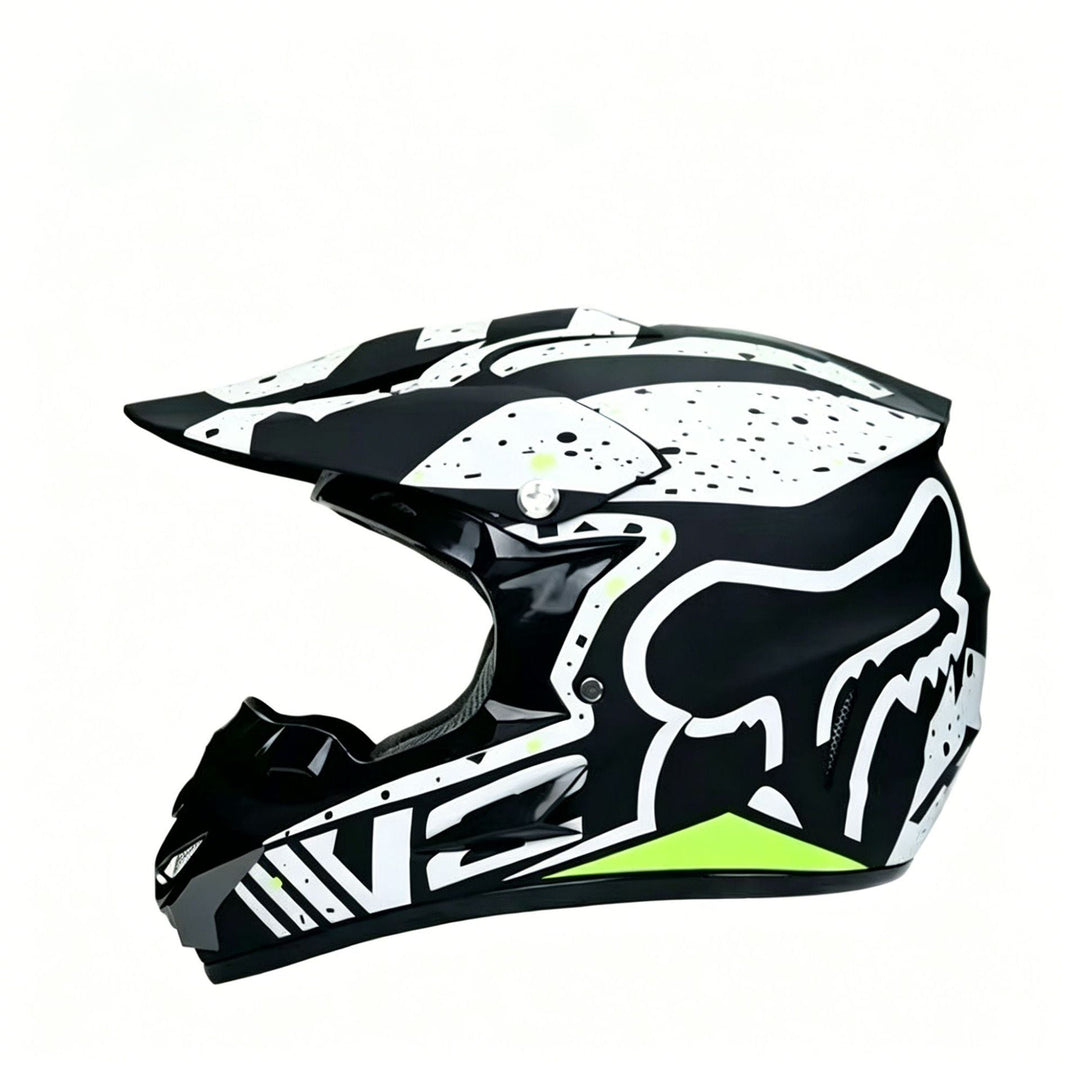 full-face motocross helmet with extended visor and reinforced chin guard Kalsten
