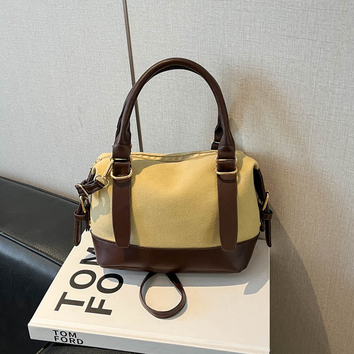 Handcrafted Suede Satchel Bag