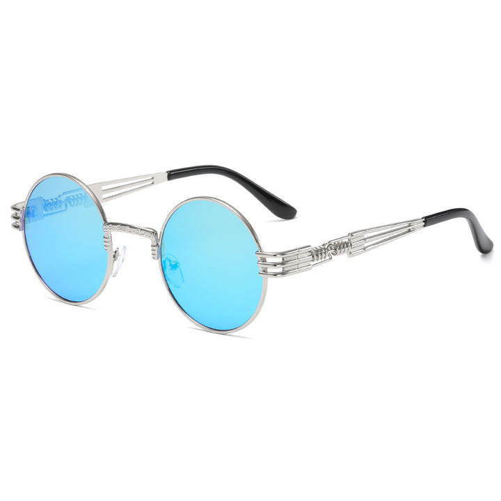 Women's Retro-Inspired Round Sunglasses with Unique Metal Frame Kalsten