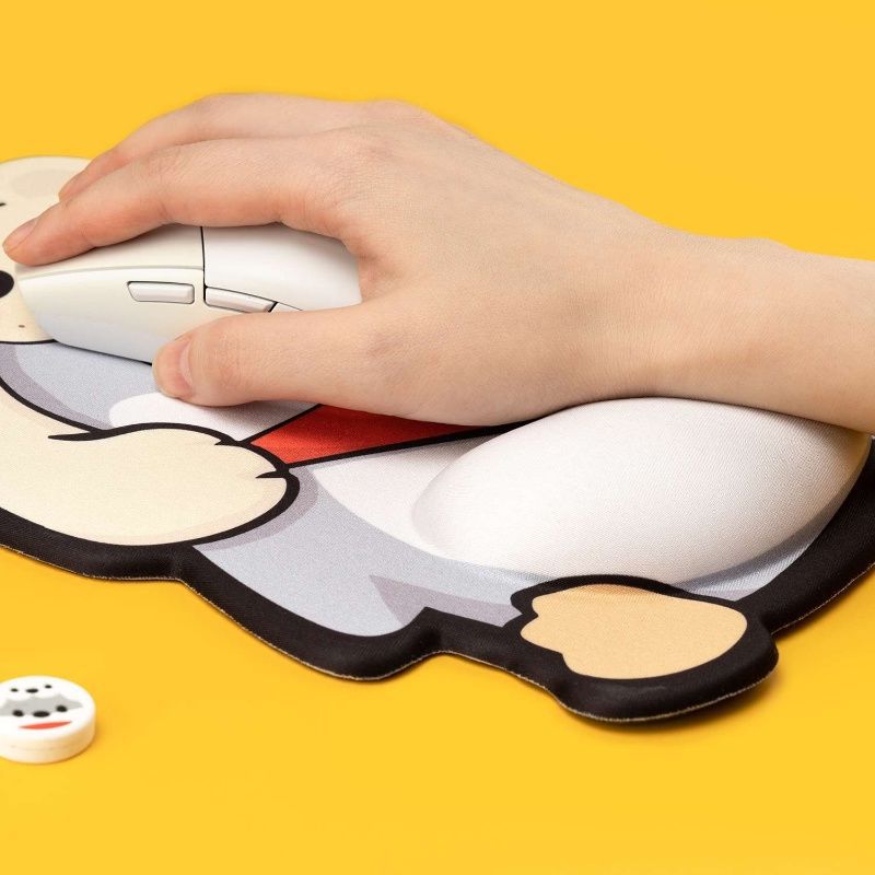 Cartoon Bear-Shaped Mouse Pad