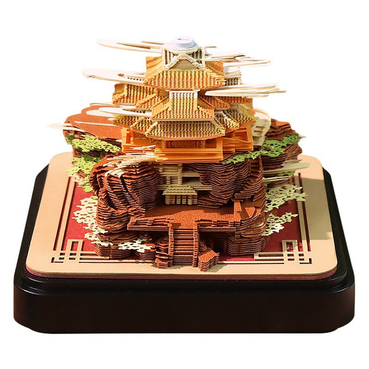 Handcrafted Layered Diorama Led Lightbox With Pop-Up Maple Tree Scene