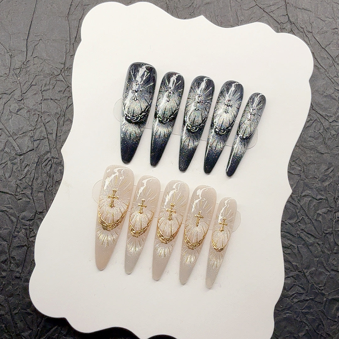 Artistic Decorative Press-On Nails