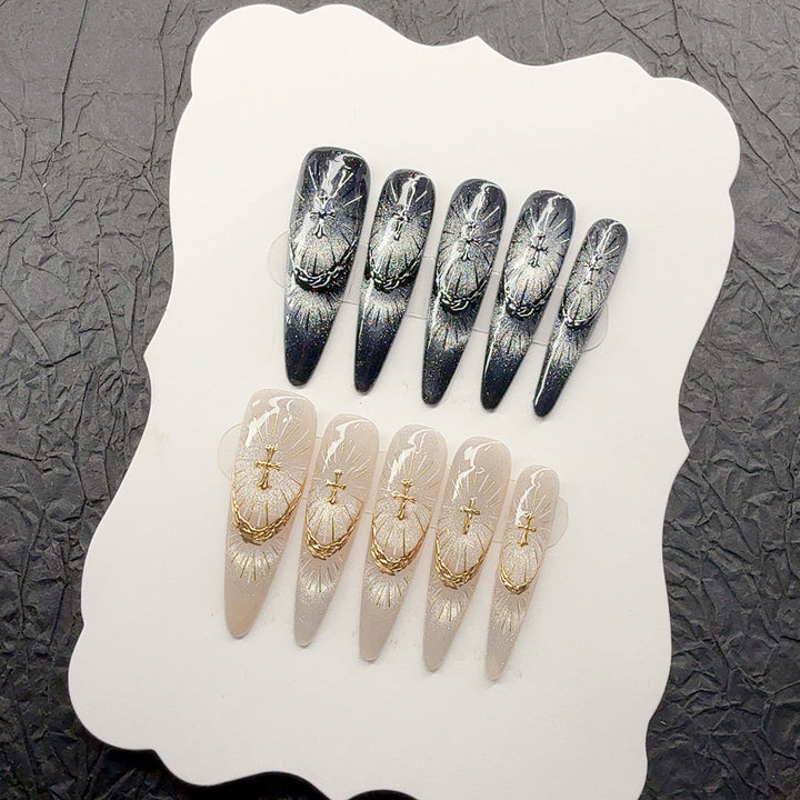 Artistic Decorative Press-On Nails