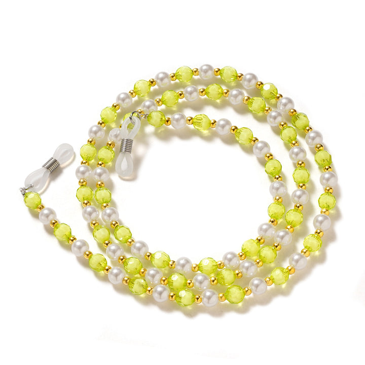 Elegant Pearl and Crystal Eyewear Chain kalsten