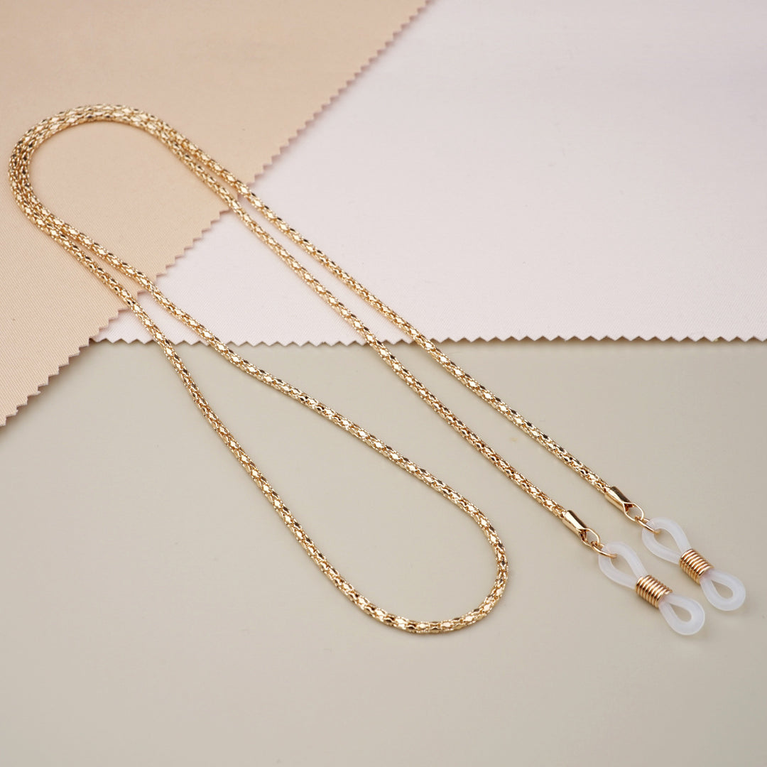 Gold-Plated Twisted Link Eyewear Chain Kalsten