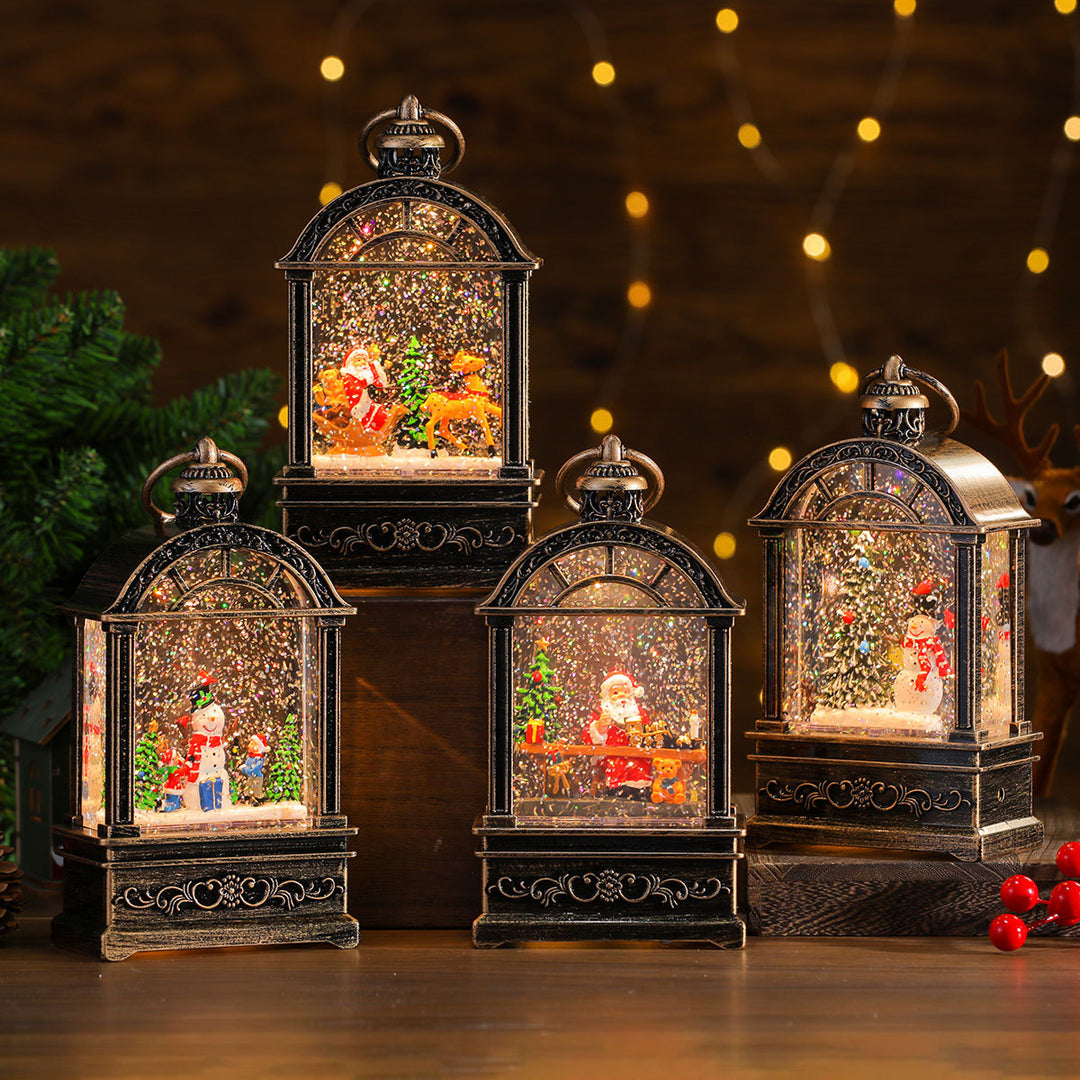 LED Illuminated Snow Globe Lantern Decoration Kalsten