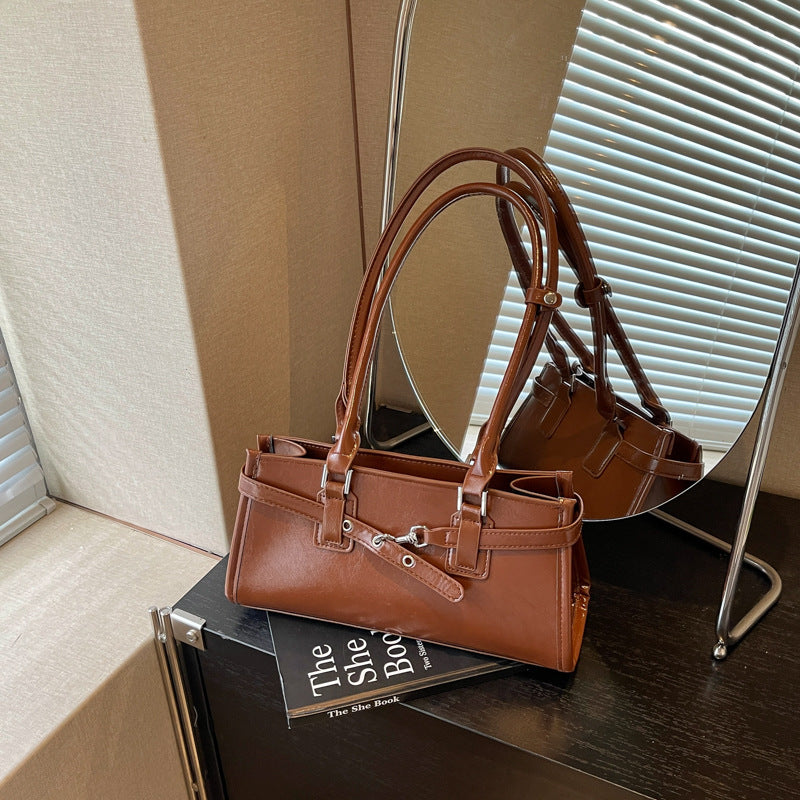 Elegant Structured Handheld Tote Bag