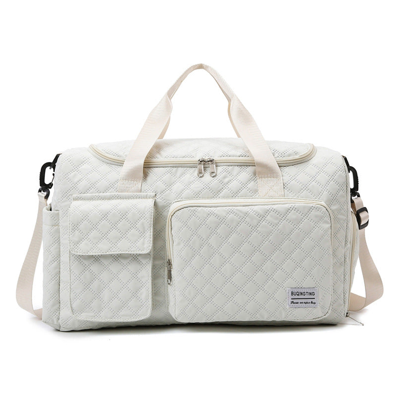 Spacious Quilted Weekend Duffle Bag Kalsten