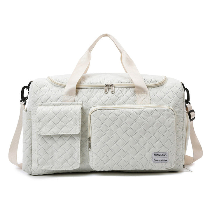 Spacious Quilted Weekend Duffle Bag Kalsten