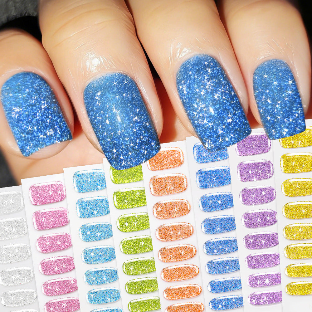 Glittering Gel Nail Wraps