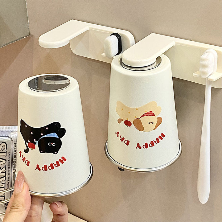 Stainless Steel Drinking Cup with Cheerful Dog Design Kalsten
