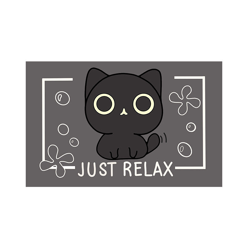 Cute Cat-Themed Indoor Area Mat