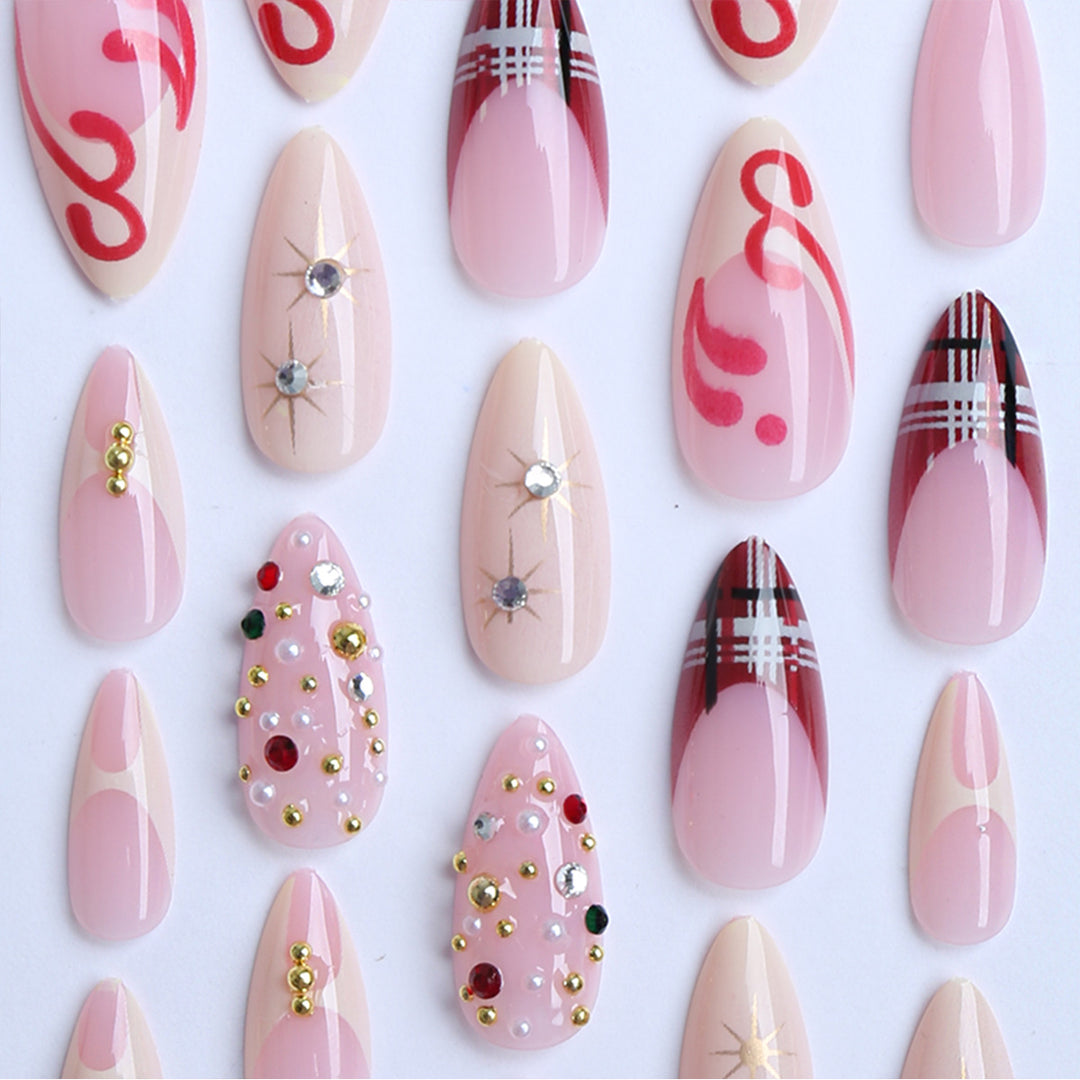 Artificial nails with sparkling details Kalsten