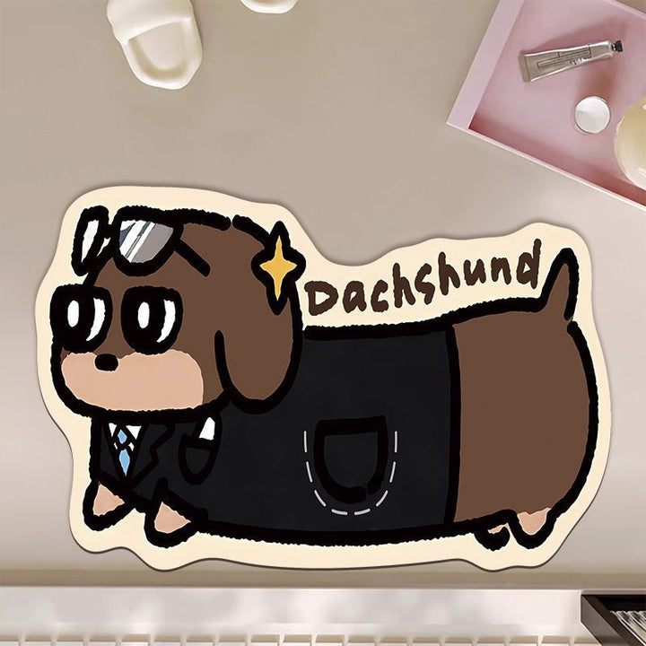 Cute Cartoon Otter-Themed Bath Mat Kalsten