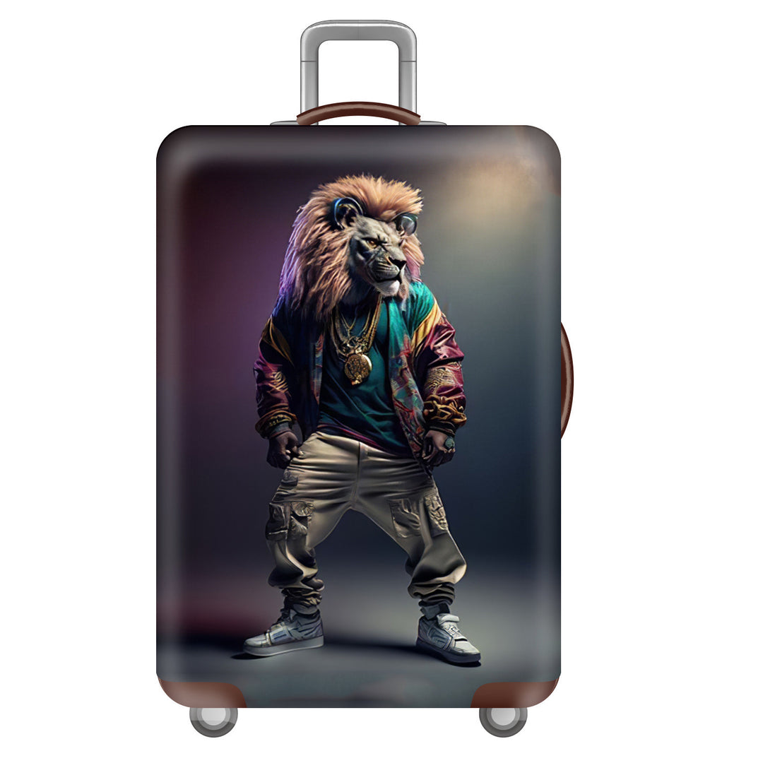 Unisex hard-shell travel suitcase in world travel design Kalsten