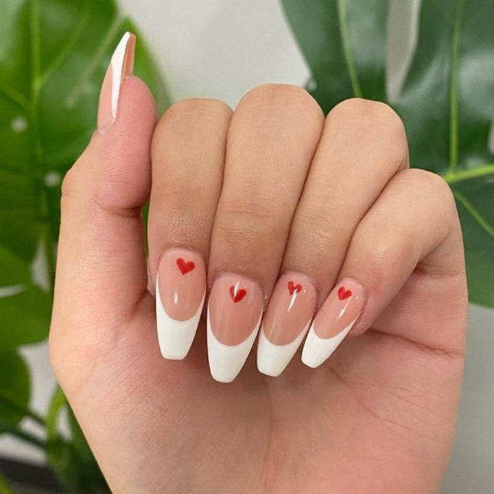 Artistic Nail Art with Heart Accents Kalsten