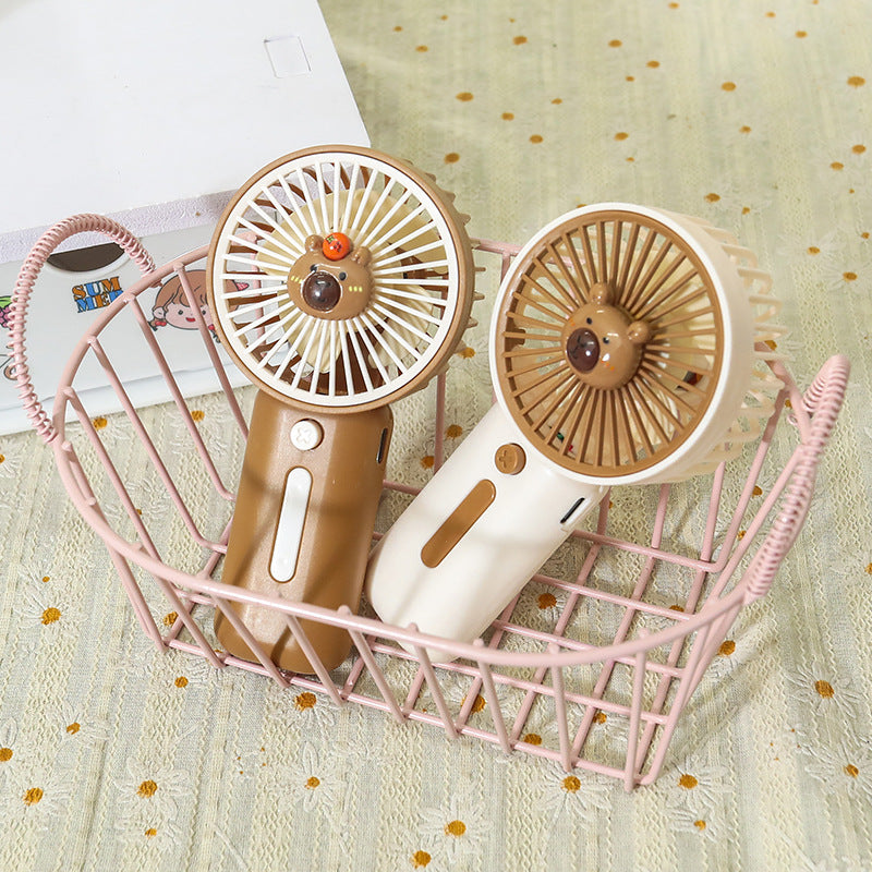 Unisex nano compact battery handheld fan with clip function and brushless whisper drive Kalsten
