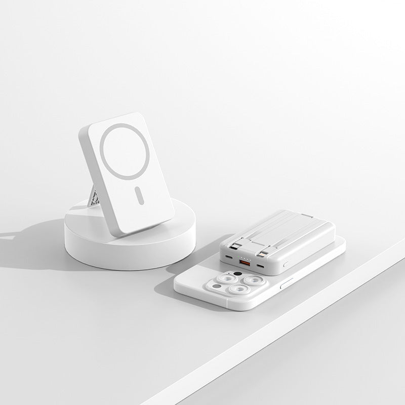 Magnetic Powerbank with Qi charging function and stand function Kalsten