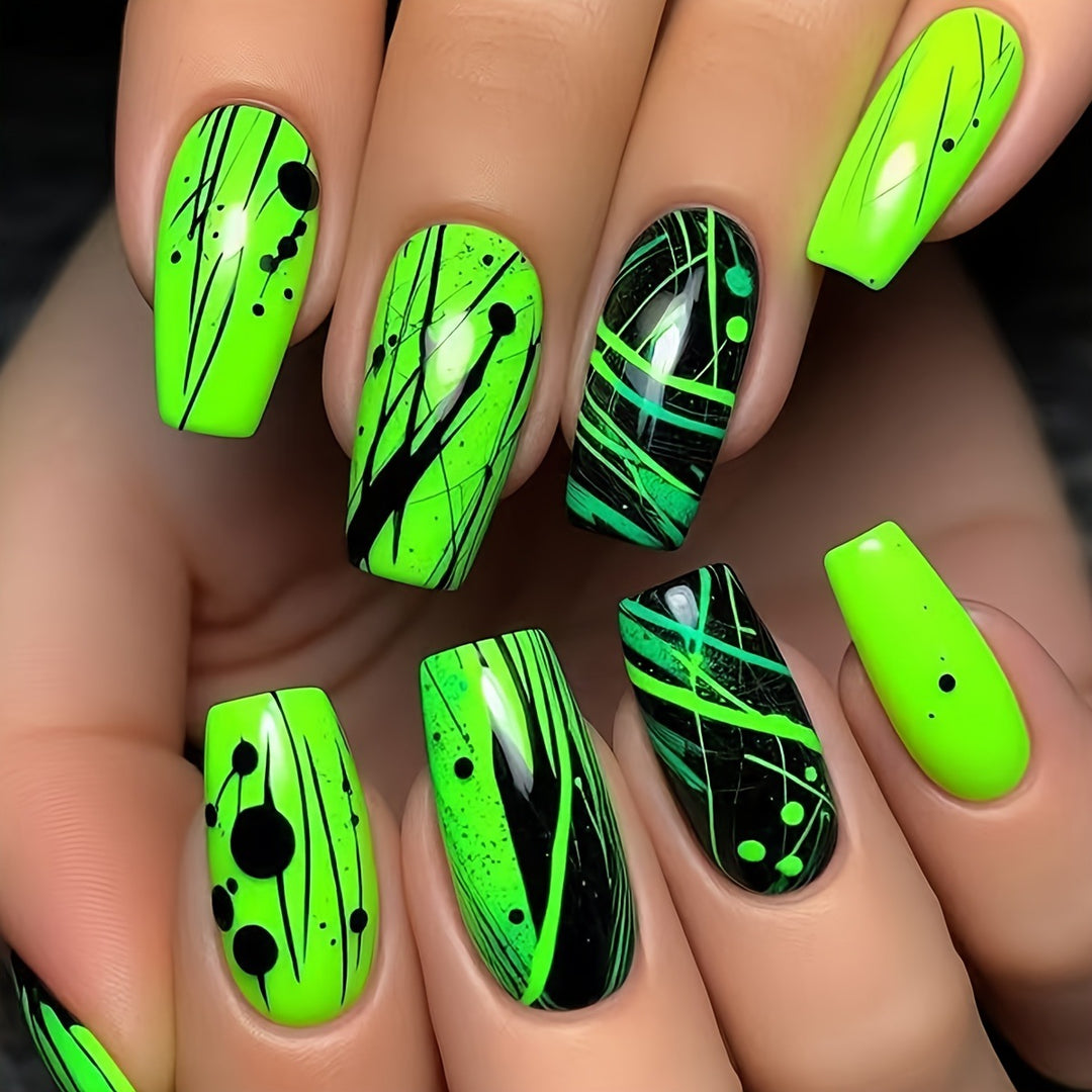Vibrant Abstract Nail Art Kit
