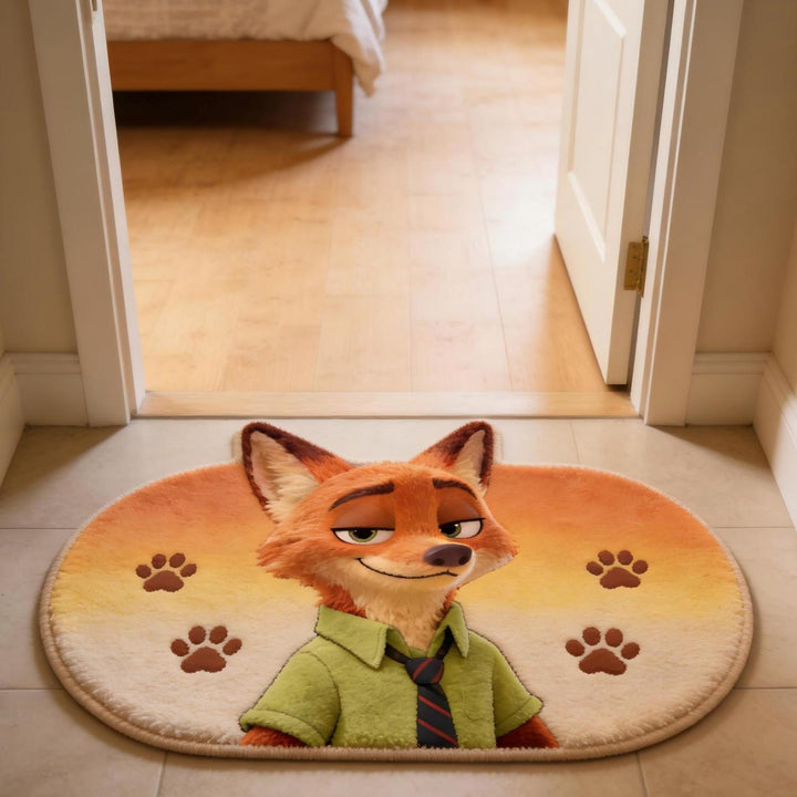 Cartoon Character Shaped Bath Mat for Bathroom