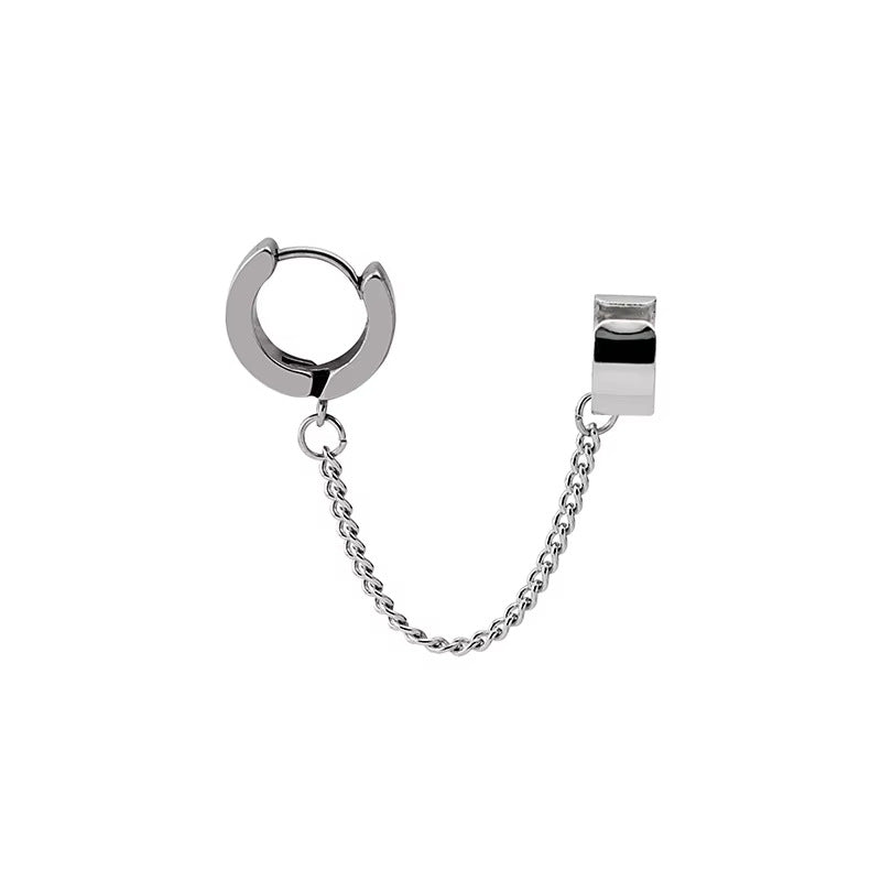 Stylish Silver Chain Link Ear Cuff Kalsten