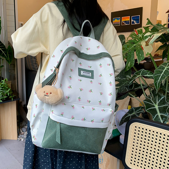 Floral Patterned School Backpack Kalsten