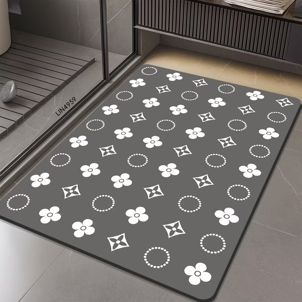 Geometric Hexagonal Pattern Bath Mat Kalsten
