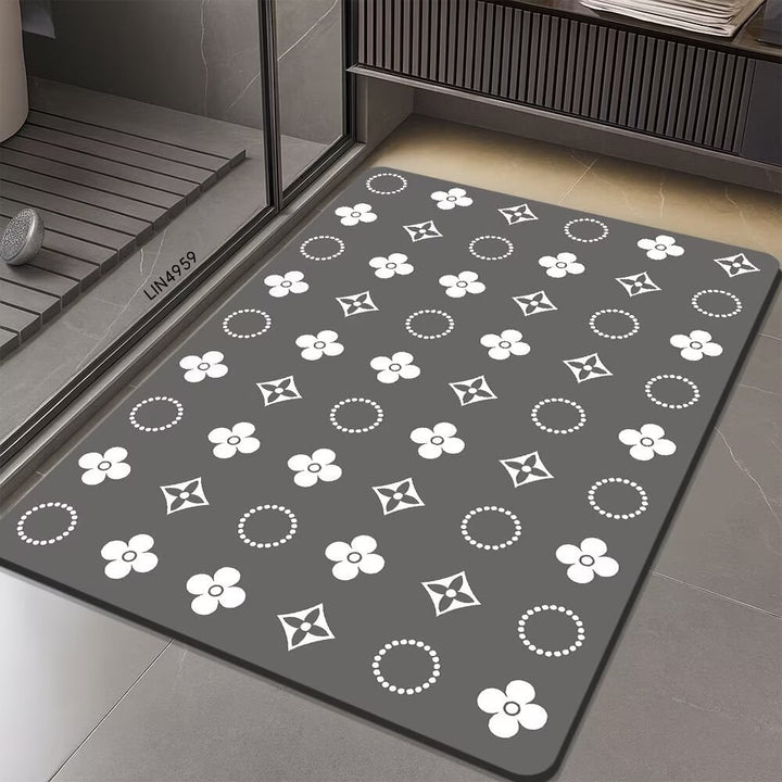 Geometric Hexagonal Pattern Bath Mat Kalsten