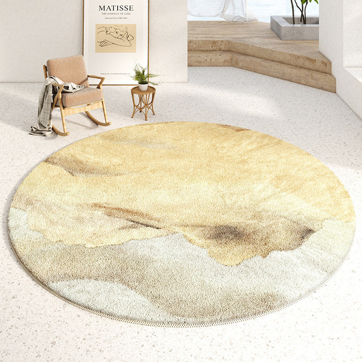 Plush Round Area Rug