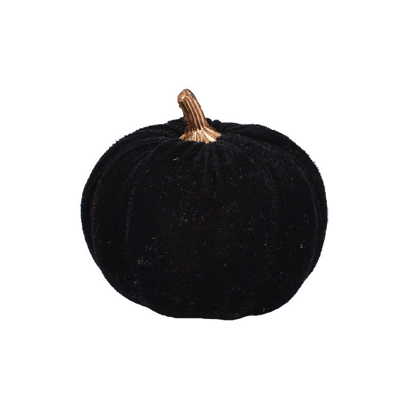 Samet-Pumpkin decorative figure with decorative stem