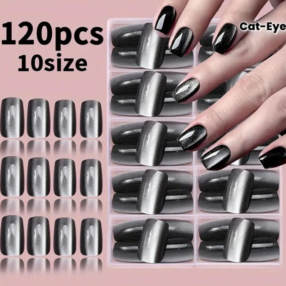 Cat-Eye Press-On Nail Set Kalsten