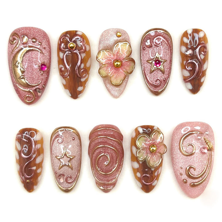 Decorative Press-On Nail Enhancement Set