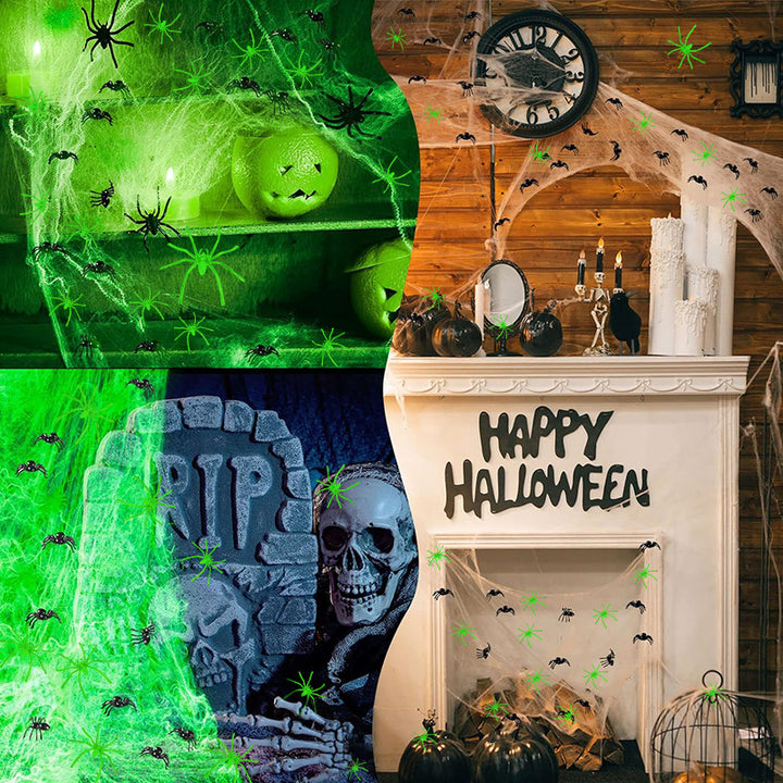 Glow-in-the-Dark Plastic Spider Decoration Kalsten
