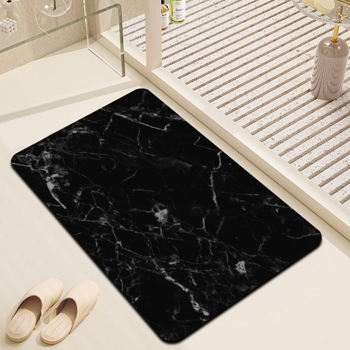 Marble Effect Bathroom Mat Kalsten