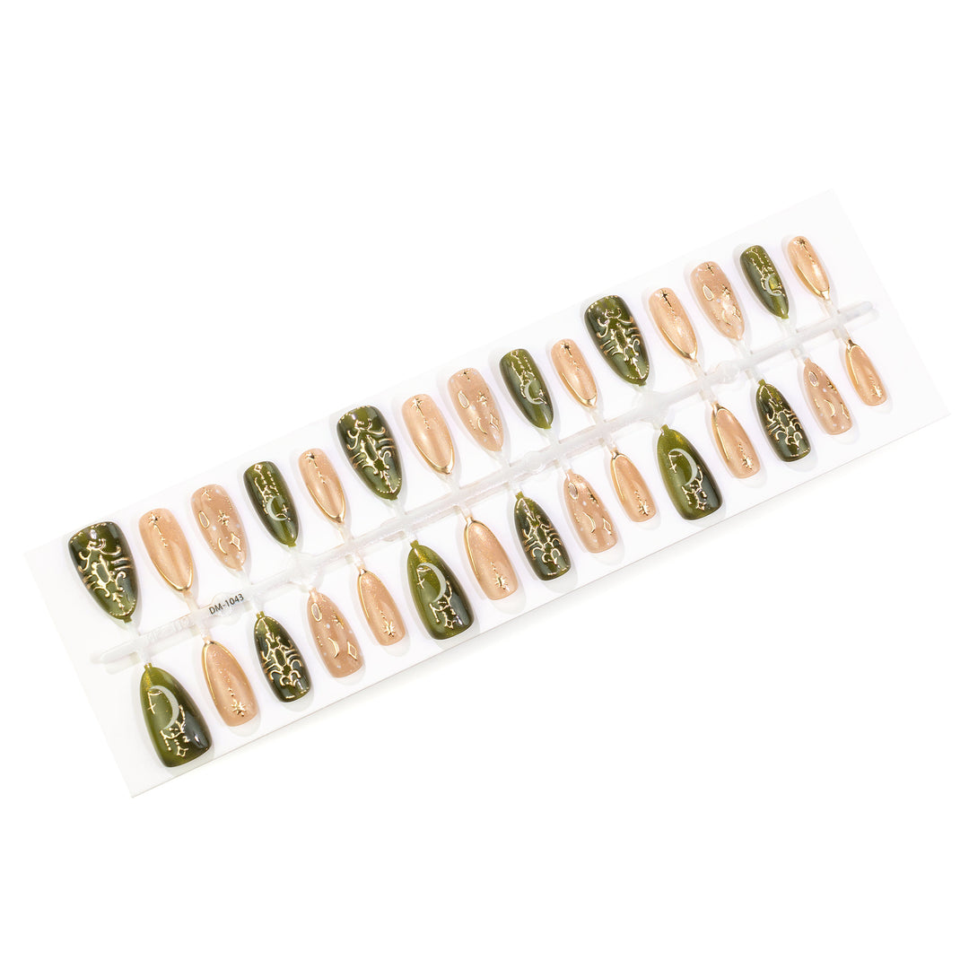 Celestial Design Press-On Nail Set