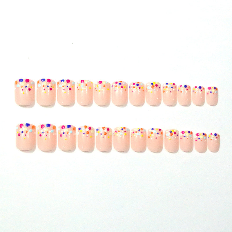 Colorful Dotted Nail Art Enhancements Kalsten