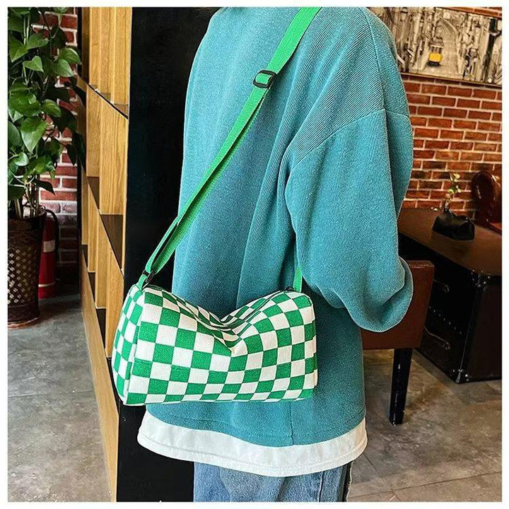 Stylish Checkerboard Crossbody
