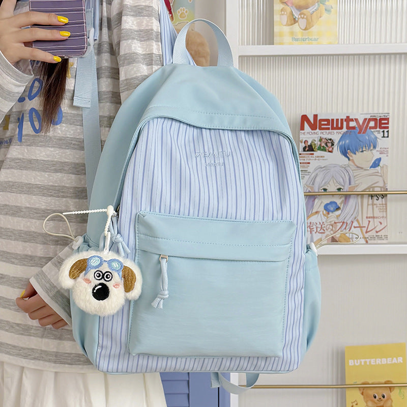 Casual Stripe Patterned Backpack Kalsten