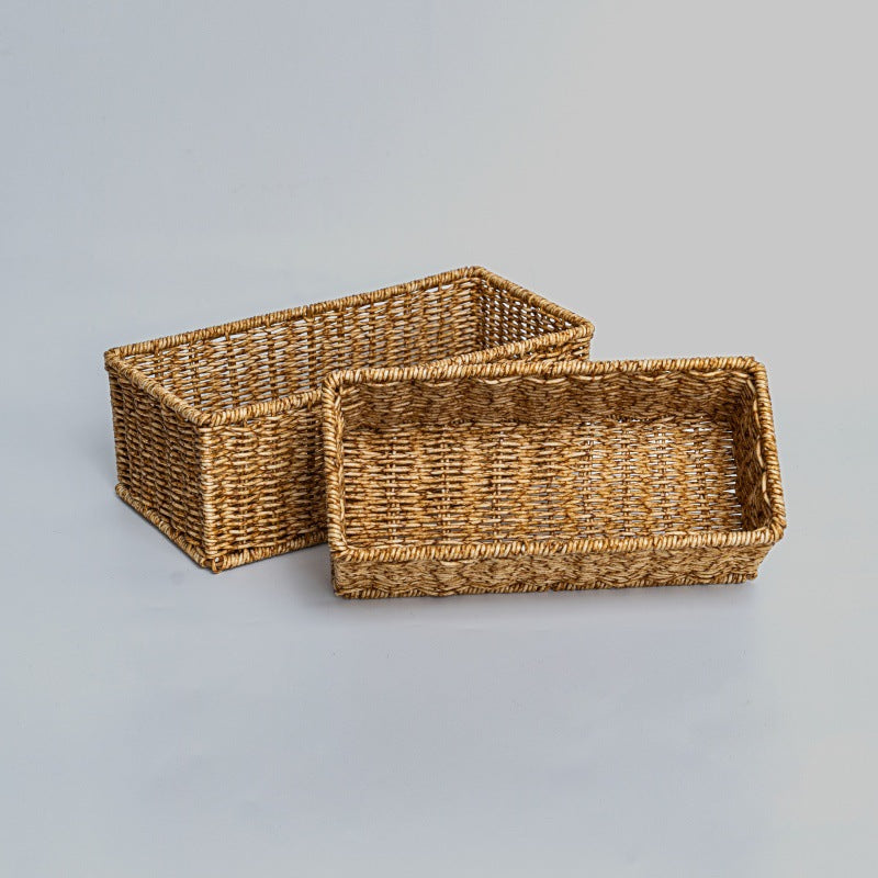 Rectangular Woven Storage Basket Kalsten