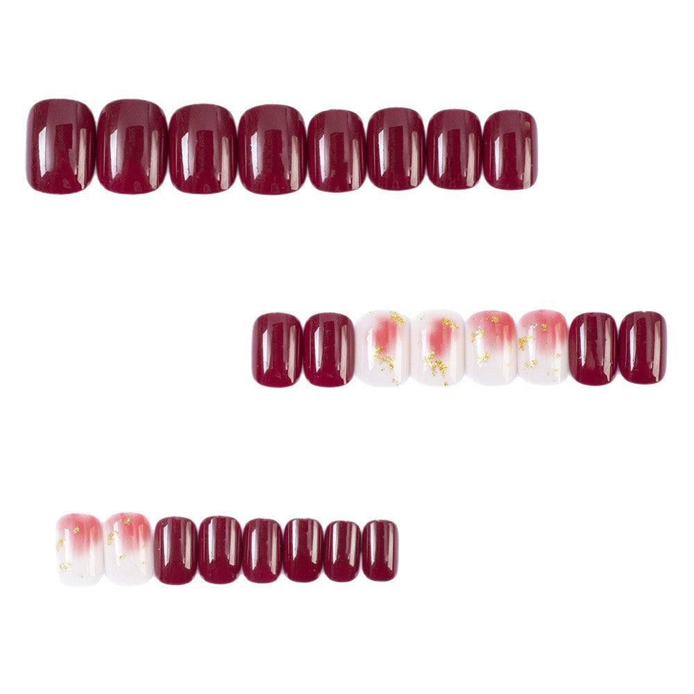 Artificial nails in modern glitter gradient design Kalsten