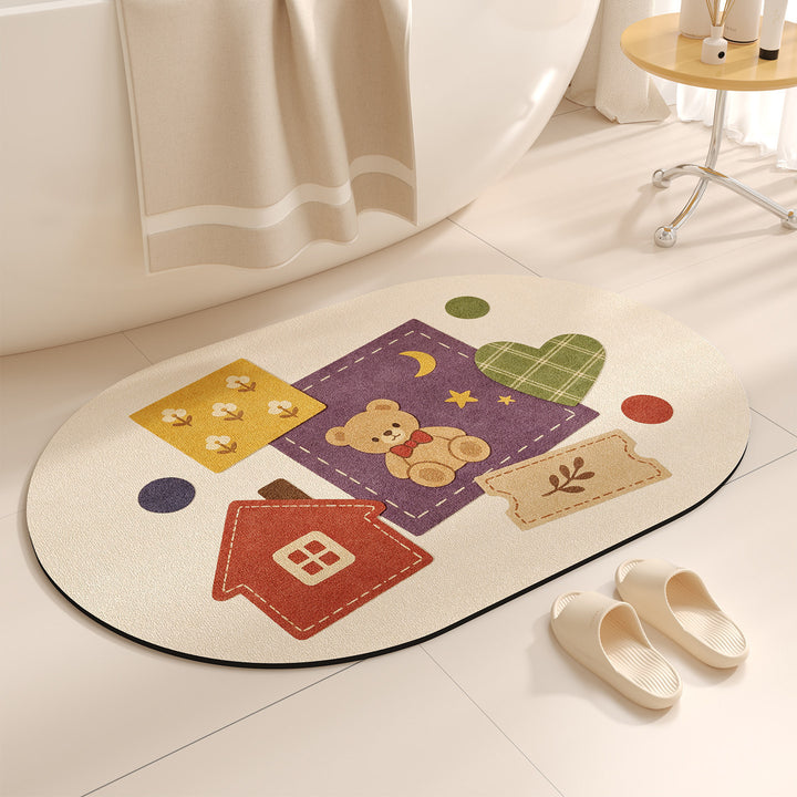 Cute Cartoon-Themed Bath Mat Kalsten