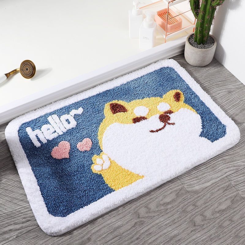 Fun Frog-Themed Bath Mat