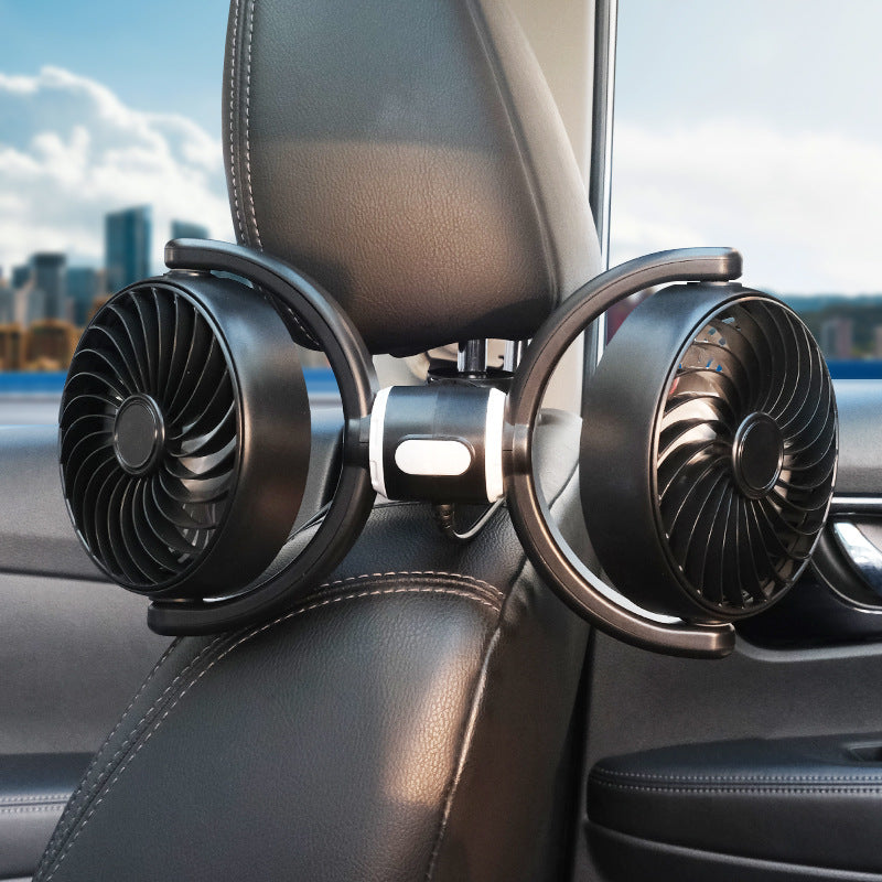 Dual-Head USB Car Ventilation Fan Kalsten