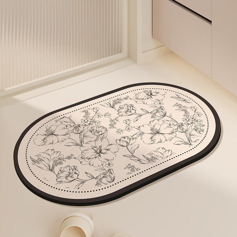 Elegant Minimalist Bathroom Mat Kalsten