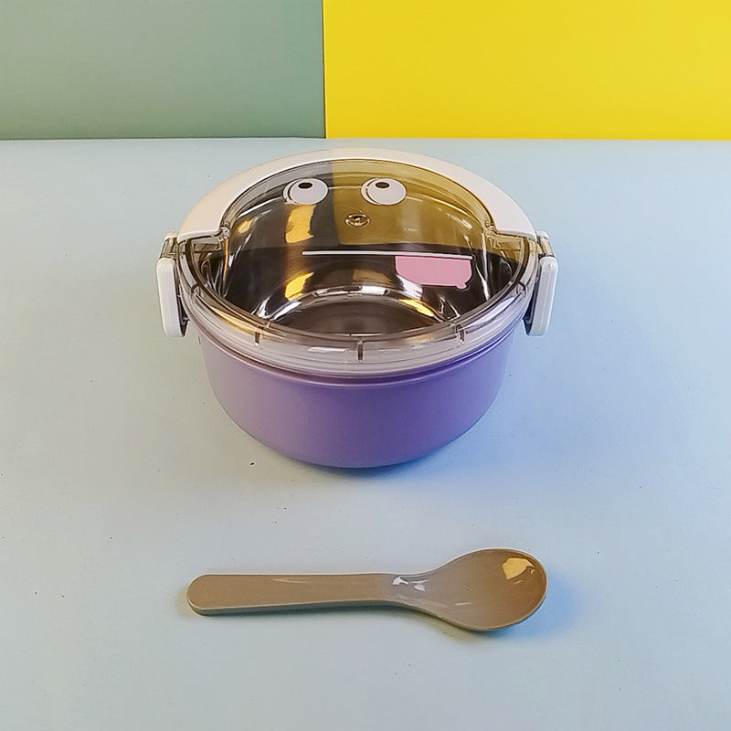 Playful Cartoon Face Food Storage
