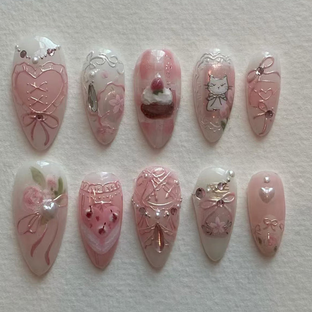 Decorative Press-On Nail Art Set Kalsten