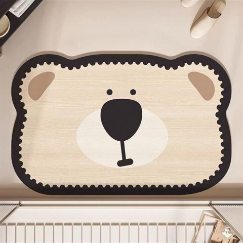 Cartoon Cat-Shaped Area Mat
