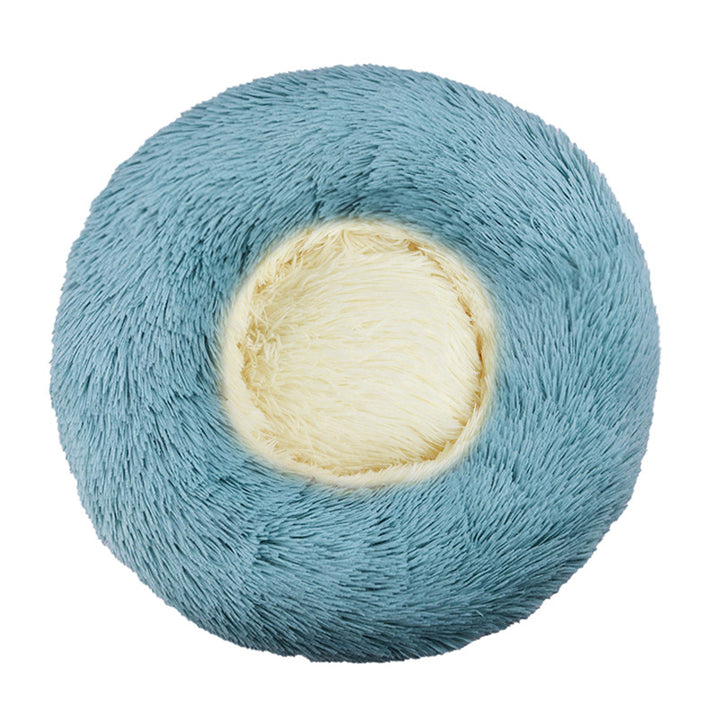 Cozy Plush Round Dog Bed